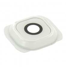 Lentille caméra arrière avec contour Samsung Galaxy S6 (G920F) - blanc
