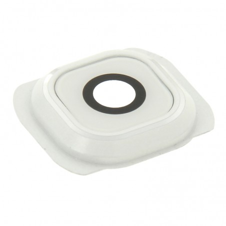 Lentille caméra arrière avec contour Samsung Galaxy S6 (G920F) - blanc