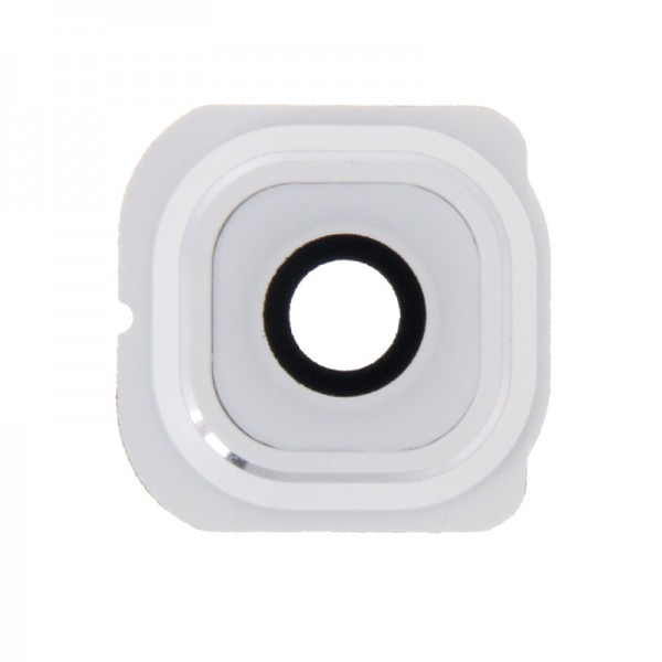 Lentille caméra arrière avec contour Samsung Galaxy S6 Edge (G925F) - Blanc