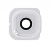 Lentille caméra arrière avec contour Samsung Galaxy S6 Edge (G925F) - Blanc