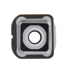 Lentille caméra arrière avec contour Samsung Galaxy S6 Edge (G925F) - Blanc