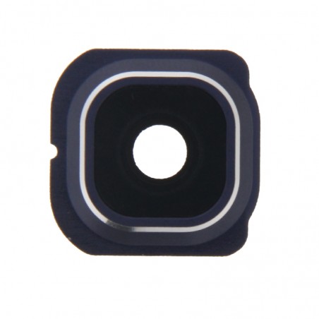 Lentille caméra arrière avec contour Samsung Galaxy  S6 Edge (G925F) - Bleu