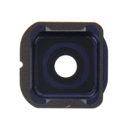 Lentille caméra arrière avec contour Samsung Galaxy  S6 Edge (G925F) - Bleu