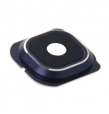 Lentille caméra arrière avec contour Samsung Galaxy  S6 Edge (G925F) - Bleu