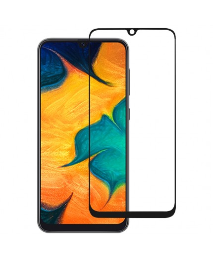 Film en Verre Trempé Intégral Samsung Galaxy A30 (A305F)/A50 (A505F)/M30 (M305F)/A40S - Contour Noir