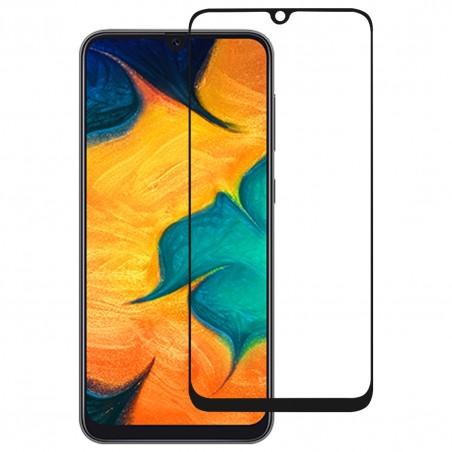 Film en Verre Trempé Intégral Samsung Galaxy A30 (A305F)/A50 (A505F)/M30 (M305F)/A40S - Contour Noir