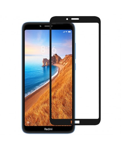 Film en Verre Trempé Intégral Xiaomi Redmi 7A - Contour Noir
