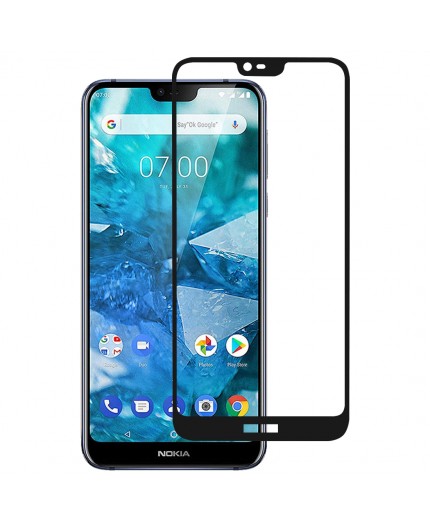 Film en Verre Trempé Intégral Nokia 7.1 - Contour Noir