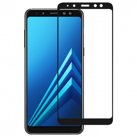 Film en Verre Trempé Intégral Samsung Galaxy A8 2018 (A530F) - Contour Noir