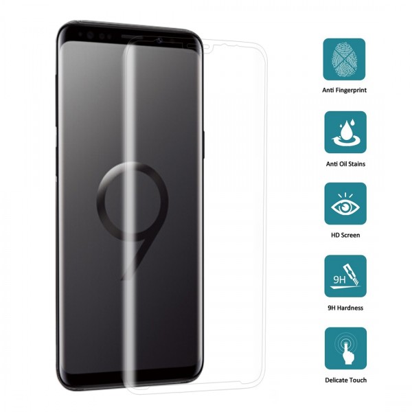 Film en Verre Trempé Incurvé Samsung Galaxy S9 (G960F) - Transparent