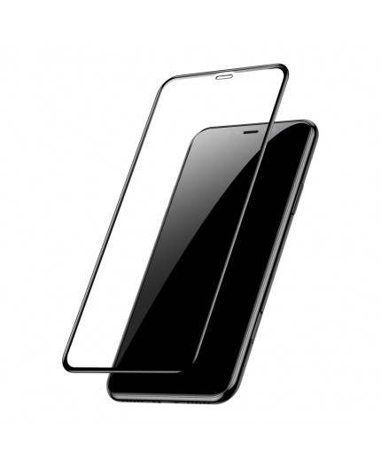 Film en Verre Trempé Intégral iPhone 11 Pro, X et XS - Contour Noir