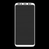 Film en Verre Trempé Incurvé Samsung Galaxy S8 (G950F) - Contour Blanc