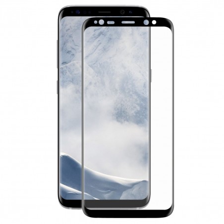 Film en Verre Trempé Incurvé Samsung Galaxy S8+ (G955F) - Contour Noir