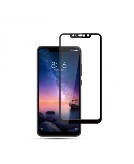 Film en Verre Trempé Intégral Xiaomi Redmi Note 6 Pro - Contour Noir