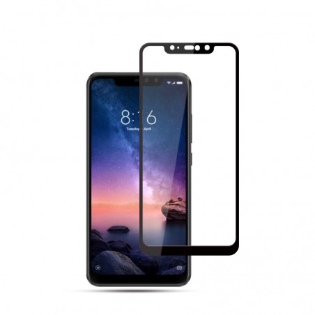 Film en Verre Trempé Intégral Xiaomi Redmi Note 6 Pro - Contour Noir