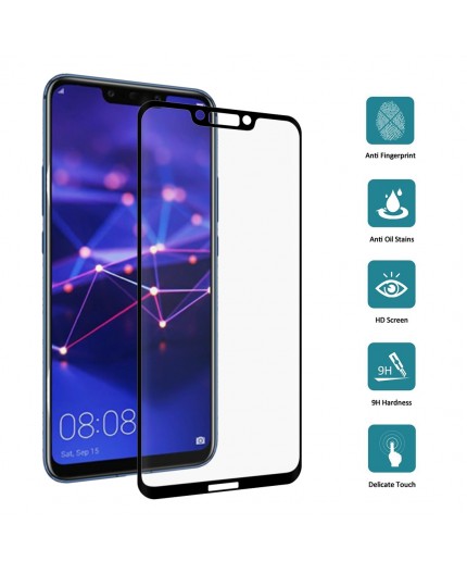 Film en Verre Trempé Intégral Huawei Mate 20 Lite - Contour Noir