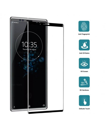 Film en Verre Trempé Incurvé Sony Xperia XZ4 - Noir