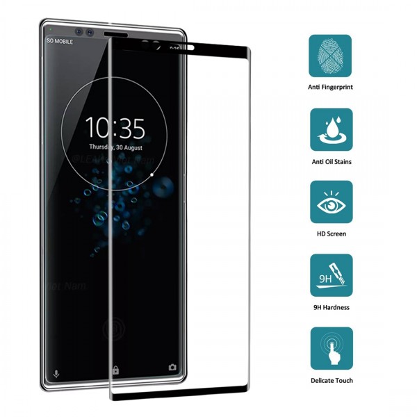Film en Verre Trempé Incurvé Sony Xperia XZ4 - Noir