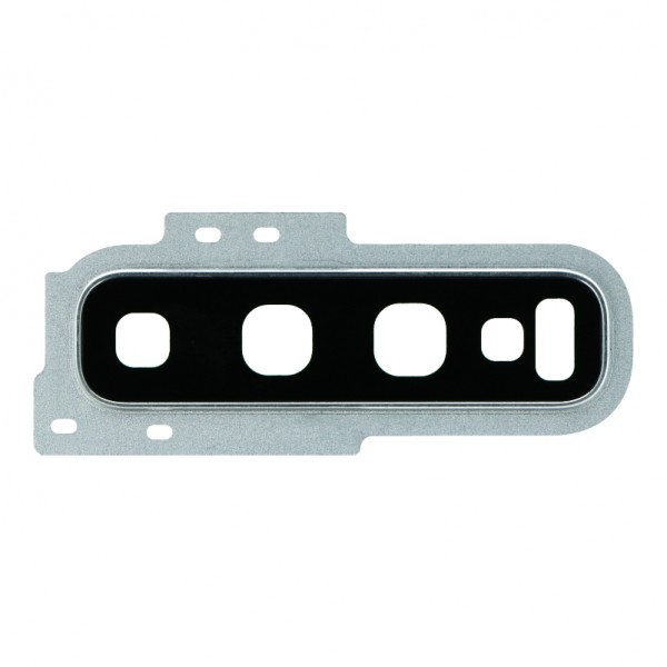 Lentille caméra arrière avec contour Samsung Galaxy S10 (G973F) - Blanc Prisme