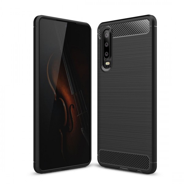 Coque en Fibre de Carbone Huawei P30 Pro - Noir