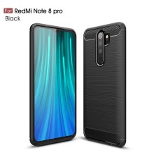 Coque en Fibre de Carbone Xiaomi Redmi Note 8 Pro - Noir