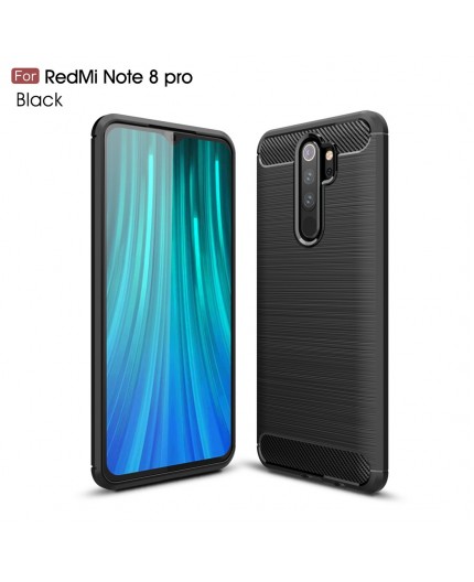 Coque en Fibre de Carbone Xiaomi Redmi Note 8 Pro - Noir