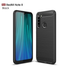 Coque en Fibre de Carbone Xiaomi Redmi Note 8 - Noir