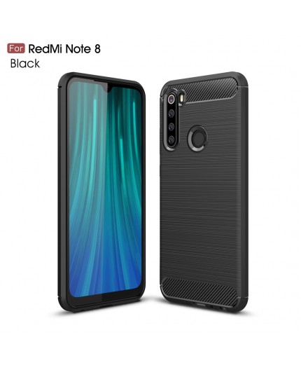 Coque en Fibre de Carbone Xiaomi Redmi Note 8 - Noir
