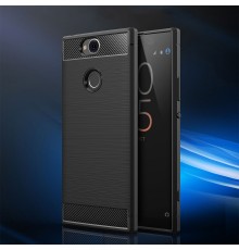 Coque en Fibre de Carbone Sony Xperia XA2 Plus - Noir