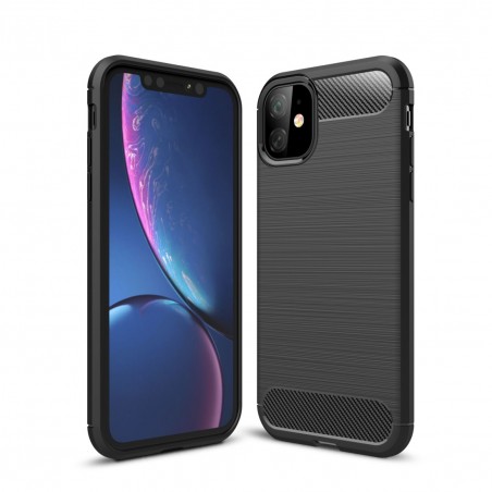 Coque en Fibre de Carbone iPhone 11 - Noir