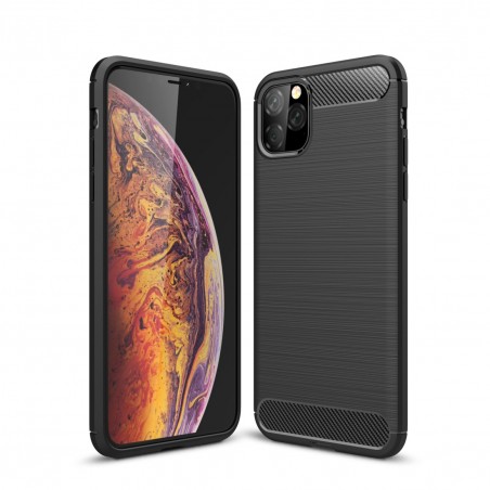 Coque en Fibre de Carbone iPhone 11 Pro Max - Noir