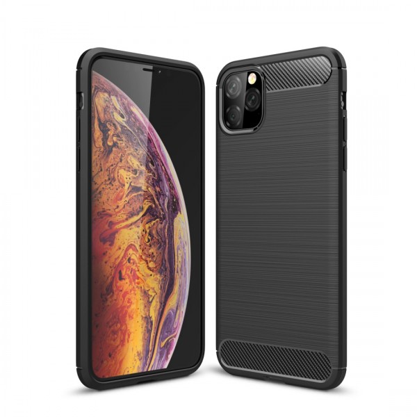 Coque en Fibre de Carbone iPhone 11 Pro Max - Noir