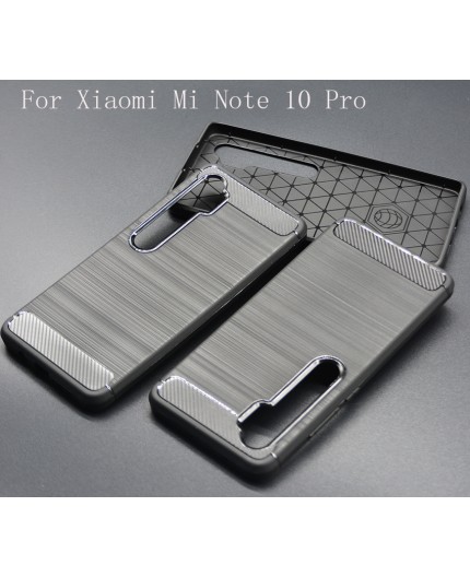 Coque en Fibre de Carbone Xiaomi Mi Note 10 et Note 10 Pro - Noir