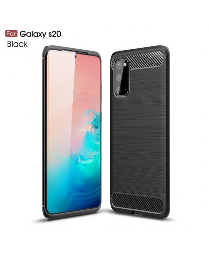 Coque en Fibre de Carbone Samsung Galaxy S20 (G980F) - Noir