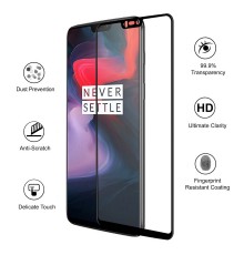 Film en Verre Trempé Intégral OnePlus 6 - Contour Noir