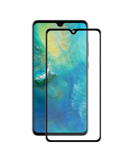 Film en Verre Trempé Intégral Huawei Mate 20 - Contour Noir