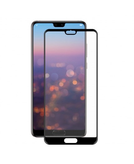 Film en Verre Trempé Intégral Huawei P20 - Contour Noir
