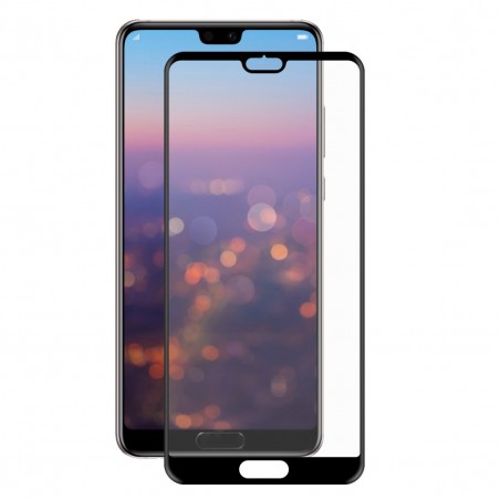 Film en Verre Trempé Intégral Huawei P20 - Contour Noir