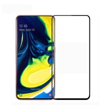 Film en Verre Trempé Intégral Samsung Galaxy A80 (A805F)/A90 (A905F) - Contour Noir