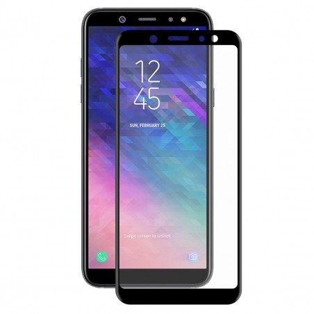 Film en Verre Trempé Intégral Samsung Galaxy A6 (A600F) - Contour Noir