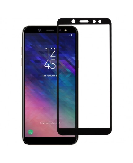 Verre Trempé Intégral Samsung Galaxy A6 Plus (A605F) - Contour Noir