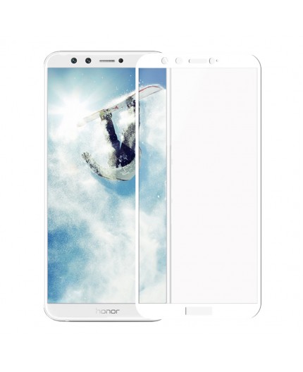 Film en Verre Trempé Intégral Huawei Honor 9 Lite - Contour Blanc