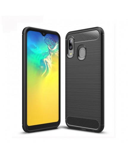 Coque en Fibre de Carbone Samsung Galaxy A20e (A202F) - Noir